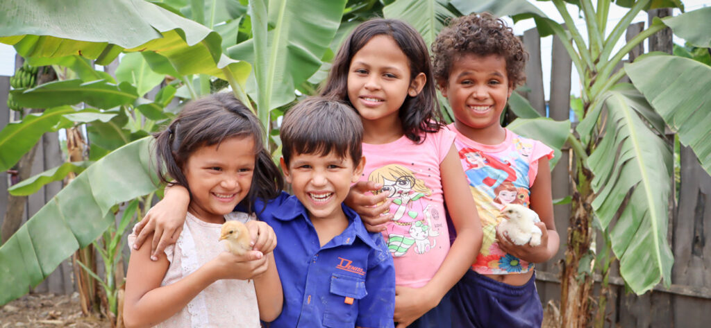 Niños de Venezuela beneficiados por World Vision.